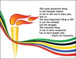 奥林匹克信条文字艺术免费赠品