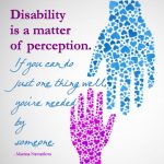 “残疾是一个感知问题”文字艺术弗里比