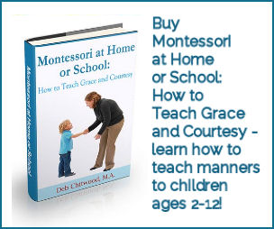 蒙特梭利在家庭或学校-如何教授优雅和礼貌