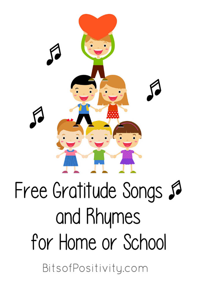 为家庭或学校免费的感恩歌曲和韵律