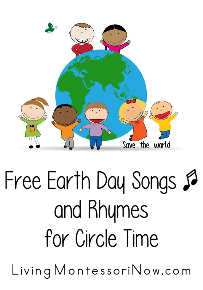 圆圈时间免费地球日歌曲和韵律
