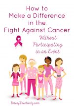 如何在不参加活动的情况下为对抗癌症做出贡献