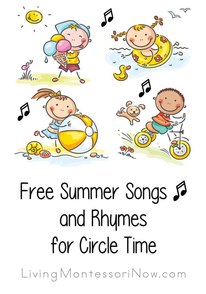 圆圈时间的免费夏季歌曲和押韵
